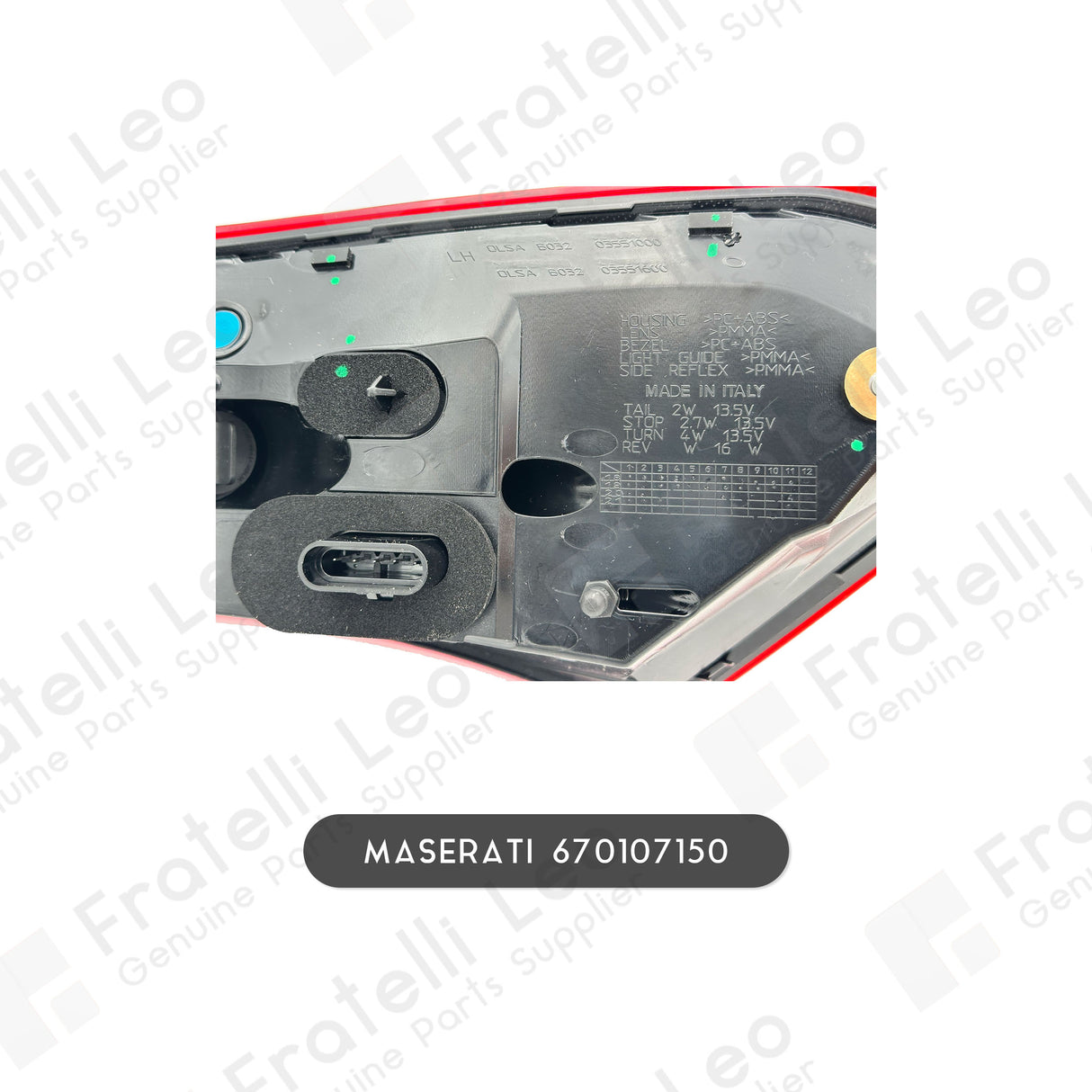 MASERATI GHIBLI Original External Taillight SX 670008482